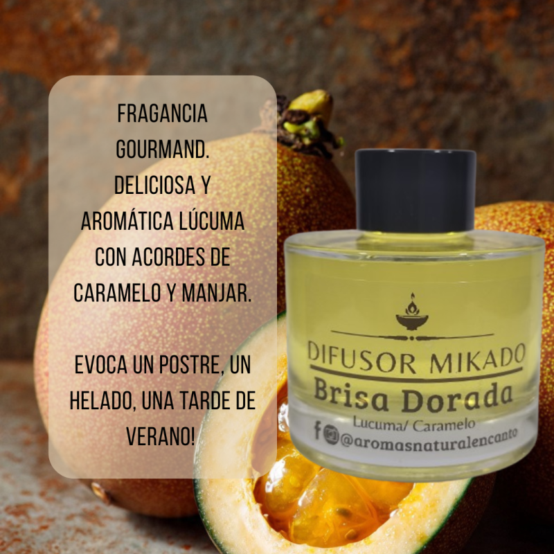 Difusor Mikado Brisa Dorada