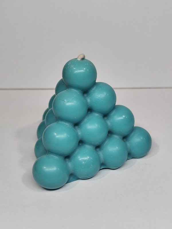 Vela Decorativa Pirámide Burbujas