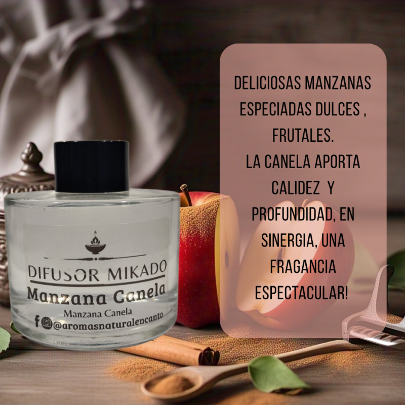 Difusor Mikado Manzana Canela 100 ml