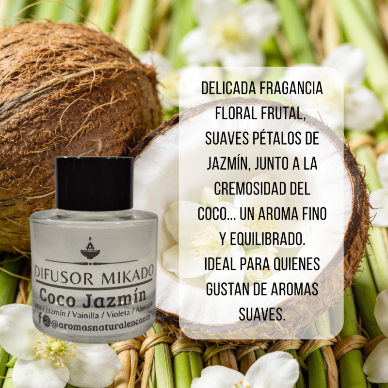 Difusor Mikado Coco Jazmín 50 ml