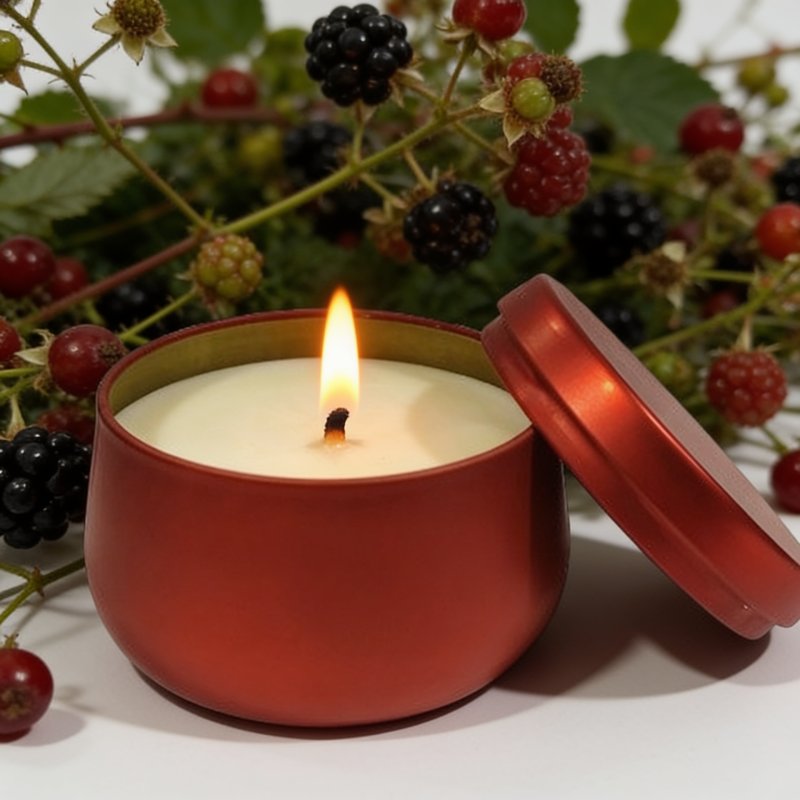 Vela Aromática Lata Roja Frutos Silvestres