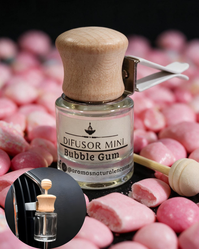 Difusor Mini para Auto Bubble Gum Clip