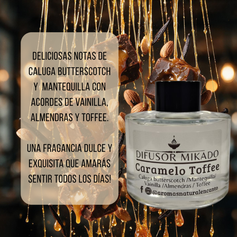 Difusor Mikado Caramelo Toffee 100 ml