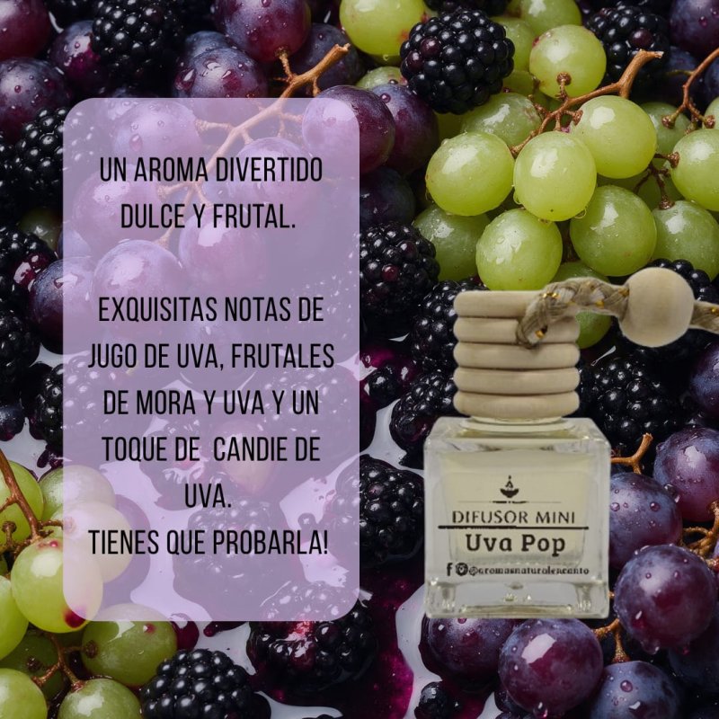 Difusor Mini para Auto Uva Pop