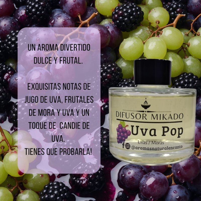 Difusor Mikado Uva Pop 100 ml