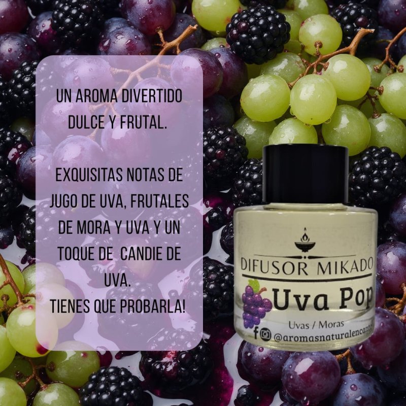 Difusor Mikado Uva Pop 50 ml